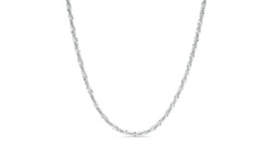 Women's Italian Sterling Silver Sparkle Chain