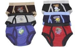 Boys' Cool Cotton-Blend Graphics Briefs (6-Pack)