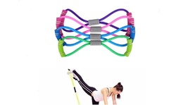 Stretch Band Rope Latex Rubber Arm Resistance Fitness Exercise Pilates Yoga Gym