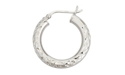 Sterling Silver 3X25MM DC HOOP
