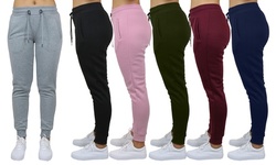 Women's 4-Pack Classic French Terry Jogger Lounge Pants (Sizes, S to 3XL)