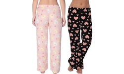 Women's Pajama Lounge Pants Plush Fleece Pajama/Lounge Pjs - 2 Pack