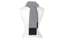 Mens Two-Tone Manhattan Winter Scarf