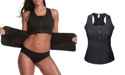 Women Waist Trainer Vest Workout Gym Slimming Adjustable Sweat Belt Body Shaper