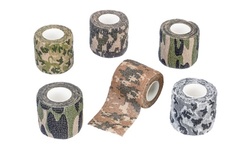 6Pc Assorted Camouflage Adhesive Free Wraps (2"x15")