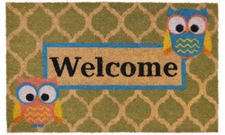 Colorful 18" x 28" Coir Outdoor Welcome Mats