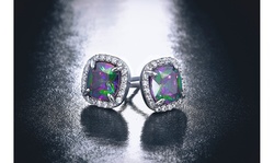 Mystic topaz Earring and Pendant set or Separates by L'Artiste