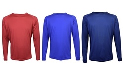 Victory Performance Men's Active Long Sleeve Crewneck Tee (3-pack)