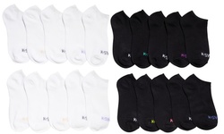 KSWISS Ladies Ankle Low Cut Sports Running Cushioned Athletic Socks (10-20 Pack)