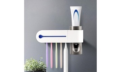 3 in 1 Ultraviolet Toothbrush Sterilizer, Holder, Automatic Toothpaste Dispenser