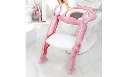 Kids Trainer Toilet Potty Training Seat Baby Toddler Chair Padded Seat Ladder
