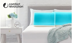 Comfort Revolution Blue Bubble Gel Contour Pillow
