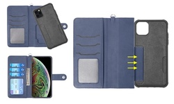 Sleek Detachable Leather Wallet Phone Holder for iPhone 12, Pro, Pro Max, 11, XS