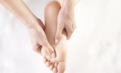 One or Three Reflexology Sessions or One Massage with Reflexology at Kings Relax Center (Up to 61% Off)