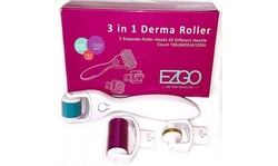 3 In 1 Derma Roller Set 0.5mm, 1.0mm, 1.5mm Micro Needles 