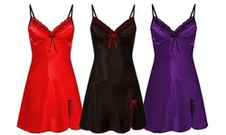 Sexy Nightgown Women Casual Soft Sleepwear Dress V Neck Sleeveless Nightdress