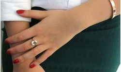 5.00 CTTW Genuine Green Amethyst Oval Cut Gemstone Ring