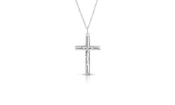 Italian Sterling Silver Cross Necklace