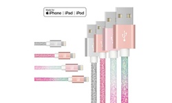 Apple MFi Certified Colorful Glitter Lightning Cables for iPhone and iPad