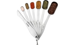 Stainless Steel Measuring Spoons with Slim Design to Fit in Spice Container