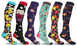 DCF Fun and Expressive Compression Socks (3-Pack)