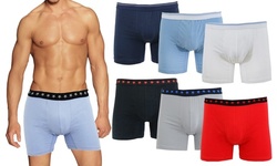 Galaxy By Harvic Men's Cotton Stretch Boxer Briefs (3-Pack)