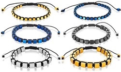 Hematite Stone Adjustable Cube Bracelets