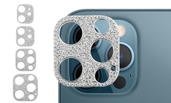 Bling Diamond Camera Lens Cover Sticker Protector Compatible with iPhone 12