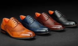 Vincent Cavallo Bespoke Men's Wingtip Dress Shoes (Up to size 14)