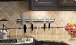 Magnetic Knife Storage Strip - Aluminum Bar with Magnets - Space Saving Storage