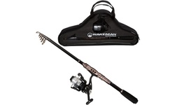 Fishing Rod and Reel Combo, Spinning Reel, Telescopic Pole, Fishing Gear