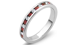 Cubic zirconia Eternity Birthstone Band