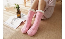 Women's Sherpa Lined Slipper Socks