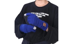 CC CHIC Women's Knit Winter Anti-Slip Touchscreen Gloves