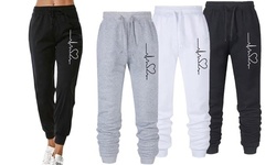 Women's Heartbeat Joggers (S-2X)   Sweatpants by Leo Rosi 