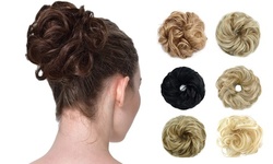 Messy Hair Bun Hair Natural Curly Scrunchies Extension Wavy Messy Synthetic