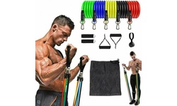 11pcs Exercise Resistance Bands Set Gym Workout Rope Men Women