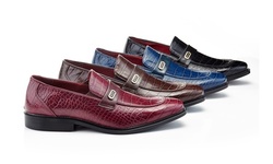 Franco Vanucci Men's Ricardo Embossed Slip-on  Dress Shoes