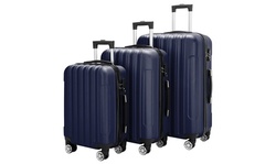 3 Piece Multifunctional Large Capacity Traveling Storage Suitcase Luggage Set