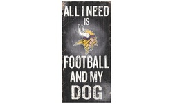 SO - NFL 12x6'' Football and My Dog Sign