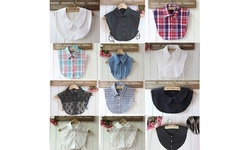 Choker Necklace Unisex Women Peter Pan Detachable Lapel Shirt Fake False Collar