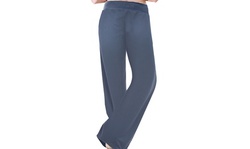 Lilly Posh Solid Lounge Drawstring Pants (Plus-Sizes Available)