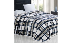 Modern Threads Printed Flannel Reversible Sherpa Blanket