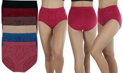 (6 Pack) Women's Smoother Full Brief Panty - Plus Size