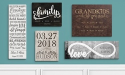 Custom Canvas Family Wall Signs from Personalized Planet (Up to 69% Off)