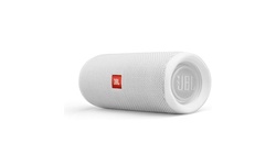 JBL Flip 5 Portable Waterproof Bluetooth Speaker (White)