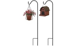 Extendable Garden Planter Stake Shepherd's Hooks (2 or 4-Pack)