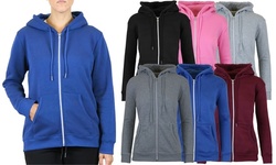 Galaxy By Harvic Women's Fleece-Lined Zip Hoodie (S-3XL)