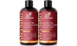 ArtNaturals  Shea-Butter Shampoo and Conditioner Set - For Dry Damaged Hair 
