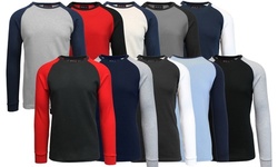 Galaxy By Harvic Men's Raglan Thermal Shirt (3-Pack, S-3XL)